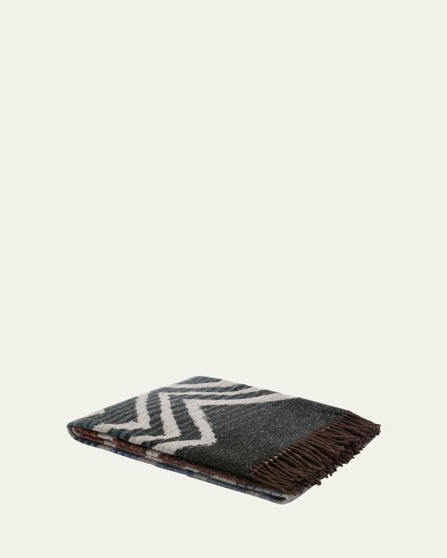 Moonlight Wool-Blend Throw, 51" x 71"